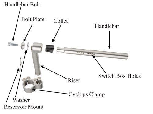 Handlebar risers honda cbr1000f #4