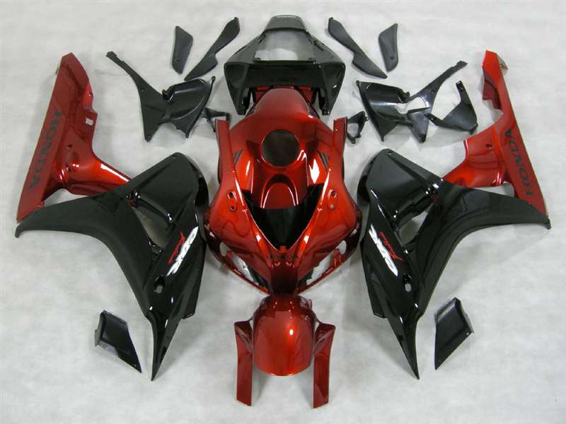 2006-2007 Honda CBR 1000RR Gloss Black/Red Fairings | NH10607-70