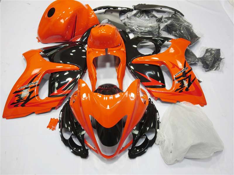 2008 2022 Suzuki GSX1300R Hayabusa Orange Black Fairings 